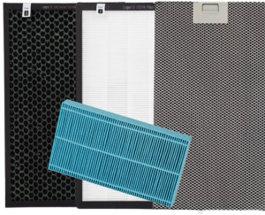 ZESTAW SERWISOWY DO OCZYSZCZACZA WARMTEC AP350W (Wstępny, Hepa, Węglowy, Nawilżający)