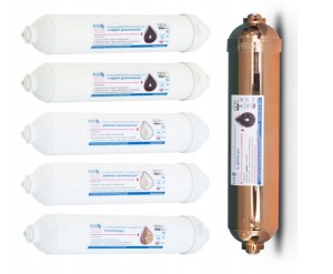 Zestaw wkładów do filtra FitAqua Alabaster REDOX komplet na pół roku