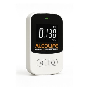 Alkomat elektrochemiczny ALCOLIFE S3 mini, mały wygodny kieszonkowy